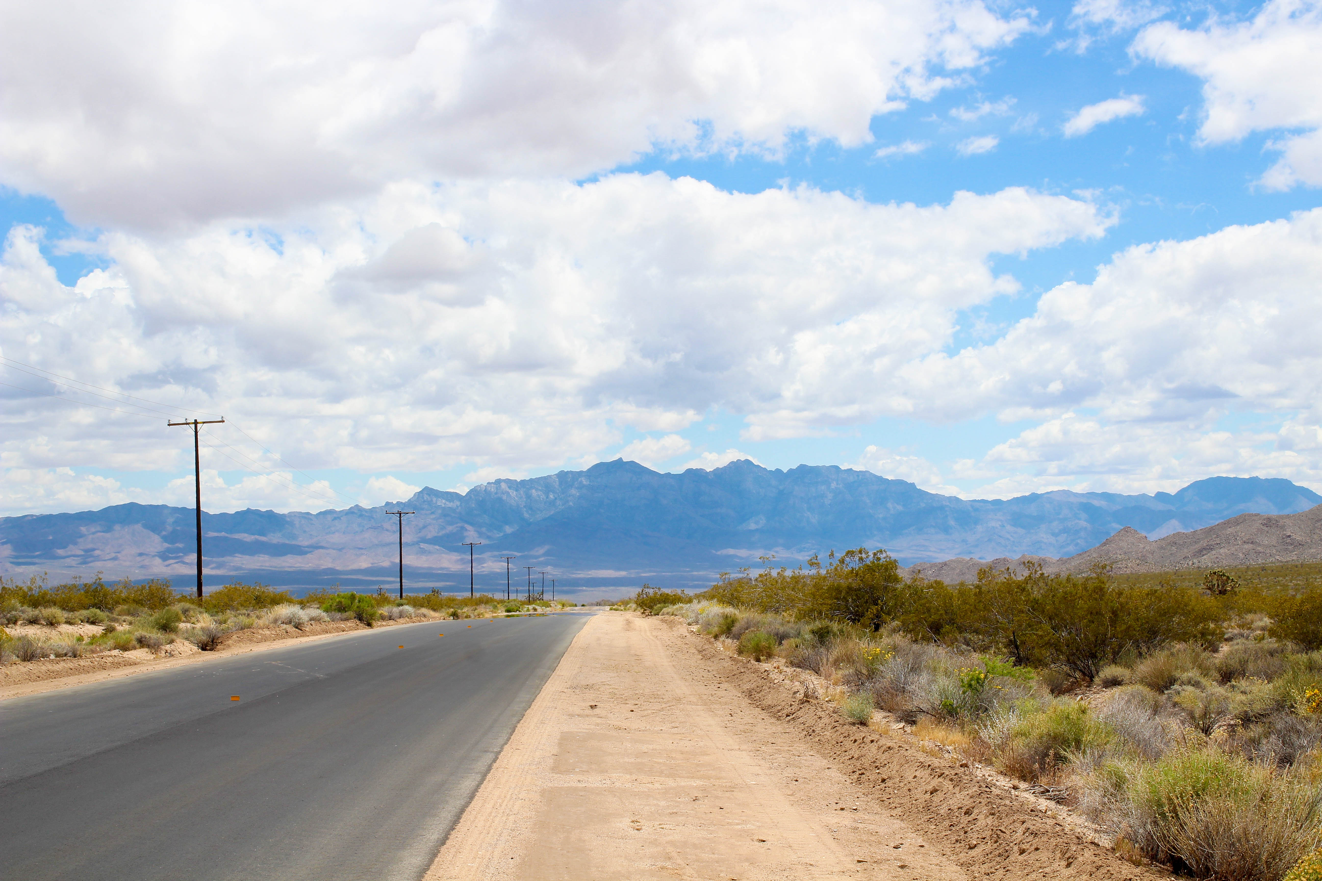 the open road in the mojave desert - one of my favorite road trip photos