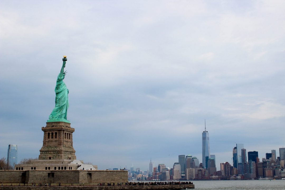 Statue of Liberty New York City Skyline