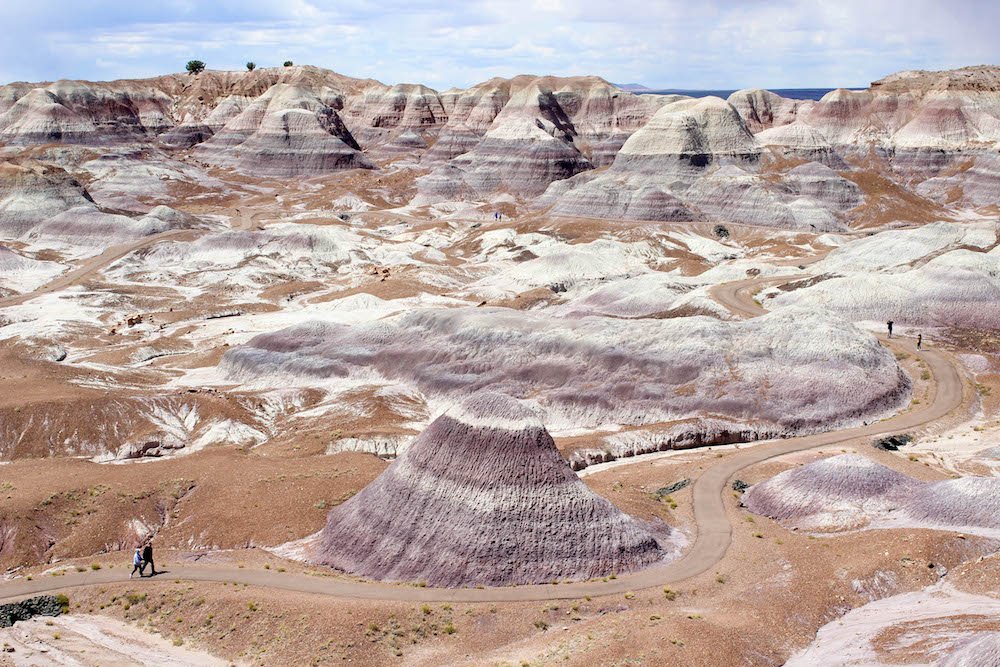 Blue Mesa Trail 2 Petrified Forest National Park Arizona USA.