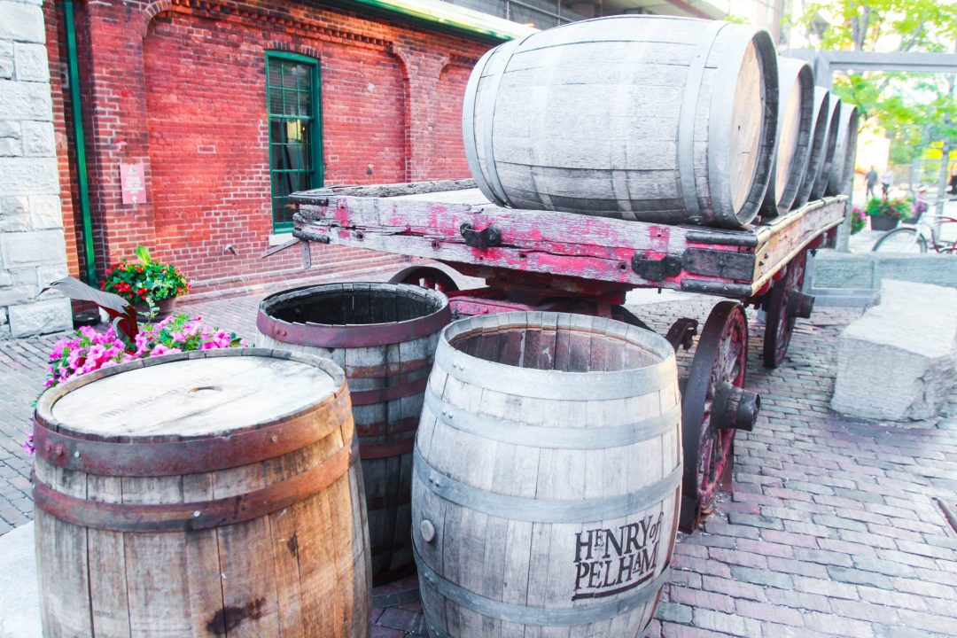 Distillery District Toronto Barrels