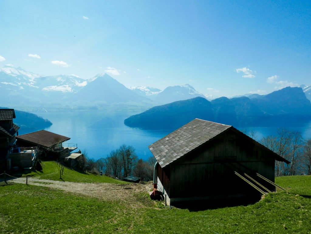 A mountain hut in Switzerland, one of the best solo female travel destinations