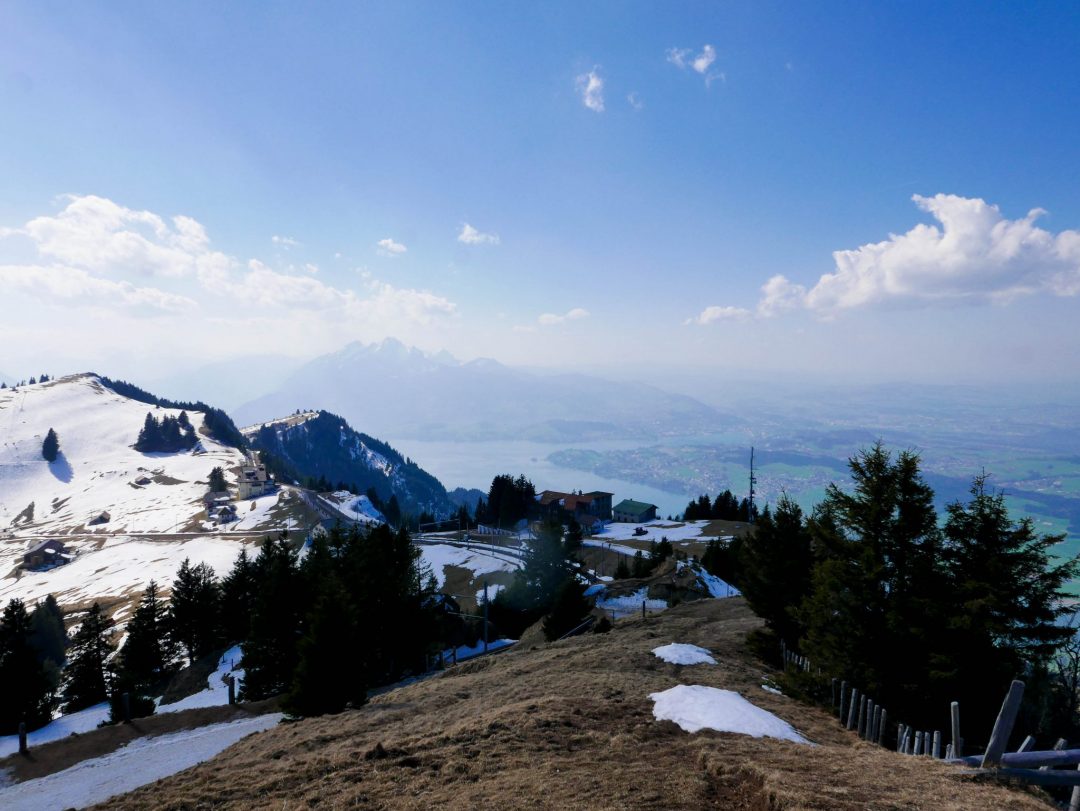 Mount Rigi: Otherwise known as the Queen of the Mountains. A scenic boat and train ride from Luzern, Switzerland brings you to the top of this beautiful mountain, where hiking and viewpoint opportunities abound. The perfect day trip from Lucerne.