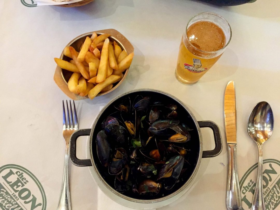 Mussels in Brussels Chez Leon
