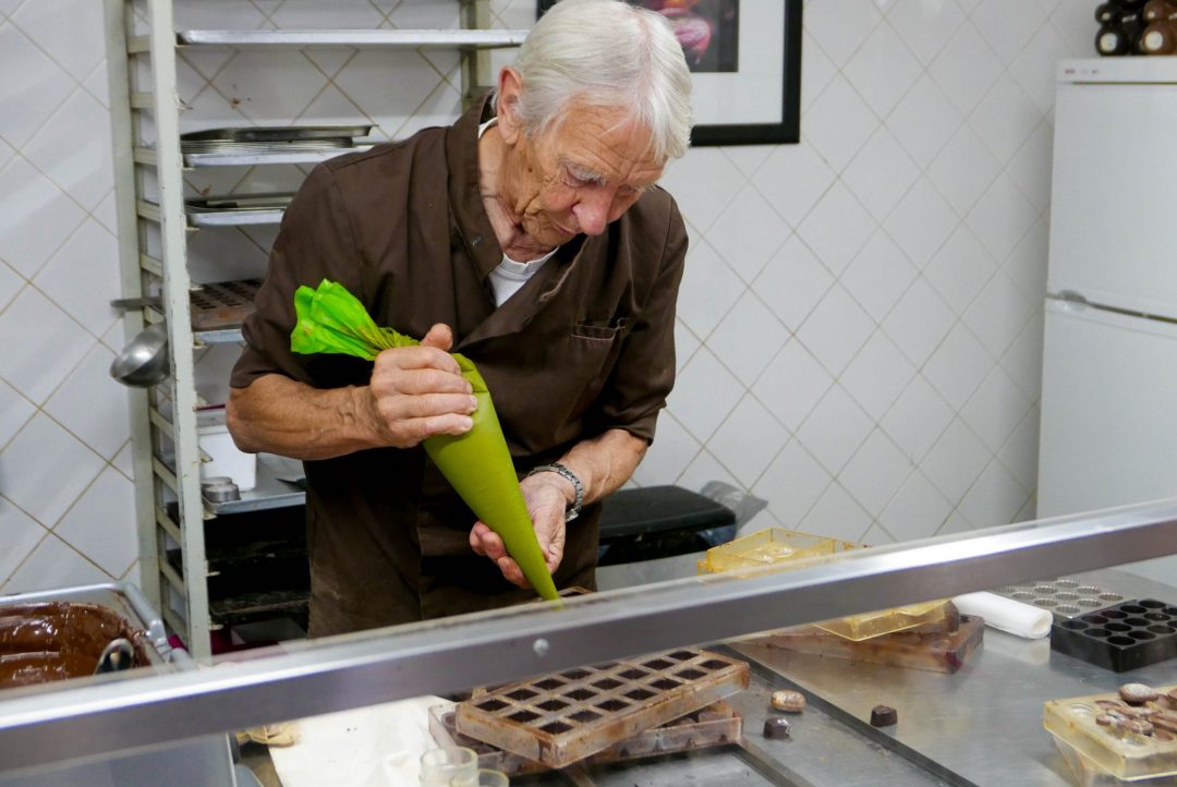 Brussels Museum of Cacao and Chocolate Praline Demonstration
