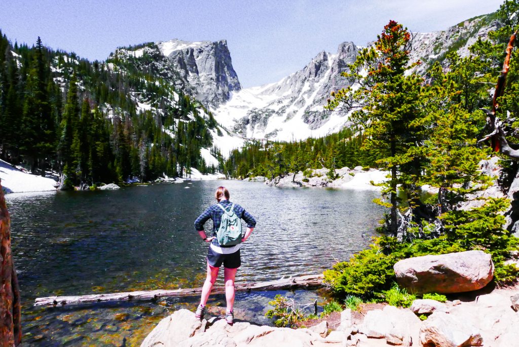 Dream Lake Addie Rocky Mountain National Park