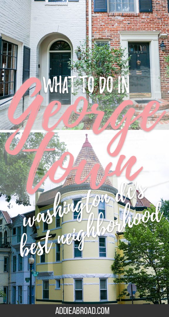 One of the prettiest neighborhoods in Washington DC is, without a doubt, Georgetown. Whether you're there for DC cupcakes or the gorgeous gothic architecture of Georegtown University, you're sure to find something to love. And did I mention there's a cat cafe? | What to do in Georgetown | What to do in Washington DC