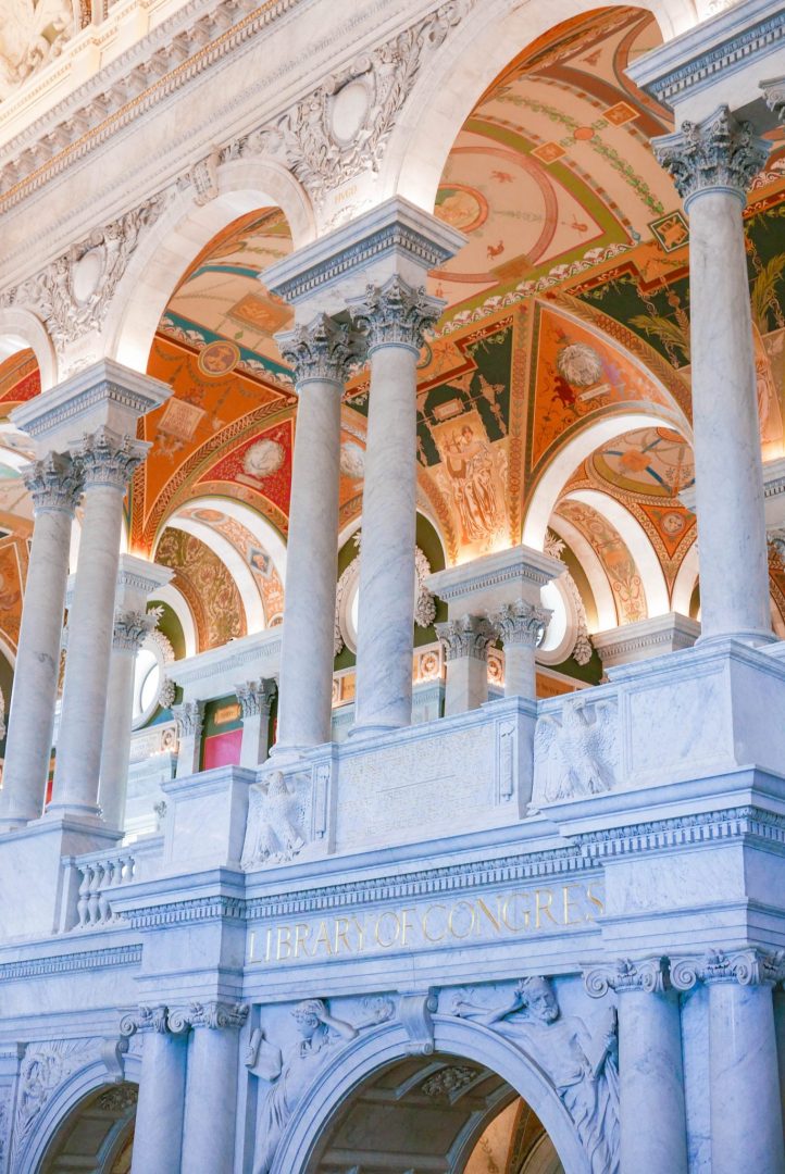 Pillars in the Library of Congress, Washington DC