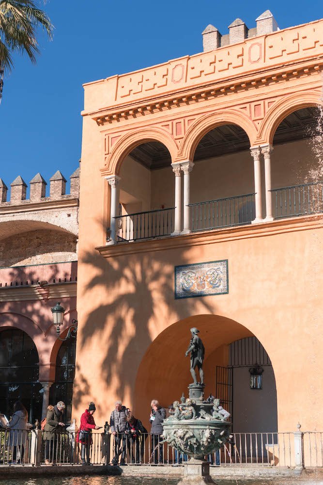 King's Royal Balcony Real Alcazar Seville Spain