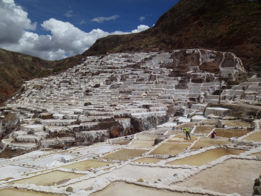Salt flats seen during Peru study abroad