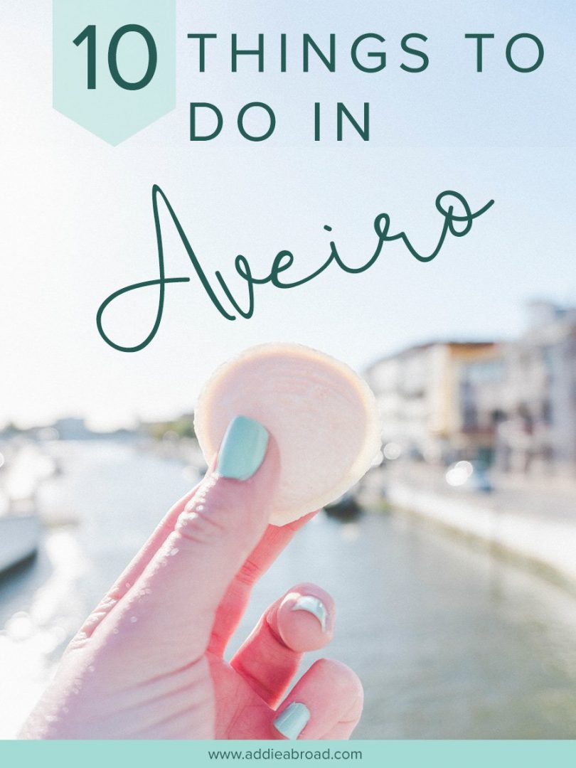 Aveiro, Portugal is one of the cutest little cities you'll ever see–and it's only a 40-minute train ride from Porto! Here are 10 delightful things to do in Aveiro, Portugal organized into a super convenient two-day itinerary. There are also sections on how to get to Aveiro, where to stay in Aveiro, the best restaurants in Aveiro, and what to pack for Aveiro. Check it out! #portugal #europe #travel #travelinspo #travelinspiration