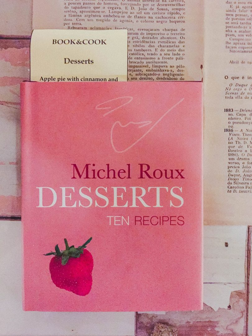 My menu tucked inside a book at the Book and Cook Restaurant, Literary Man Hotel, Obidos, Portugal