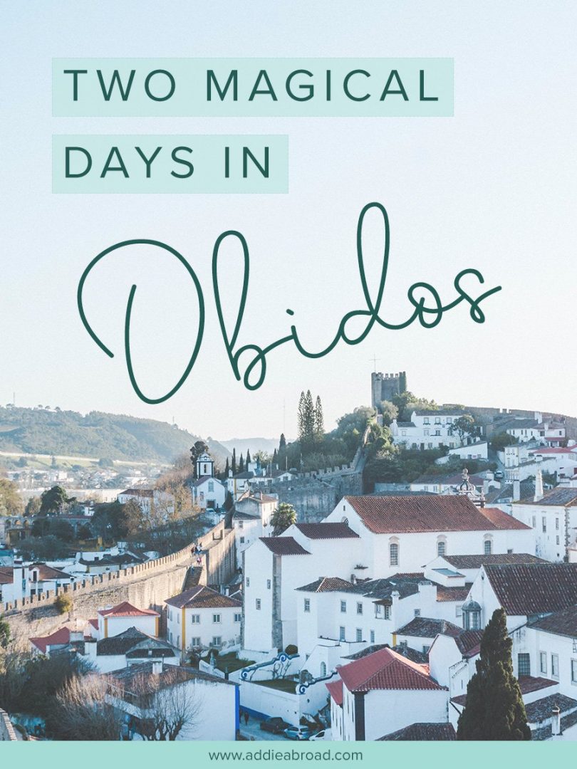 Obidos, Portugal is absolutely magical. This medieval walled city is only an hour north of Lisbon and is the perfect place for a two-day trip. Here are a few things to do in Obidos. | #portugal #obidos #travel #europetravel