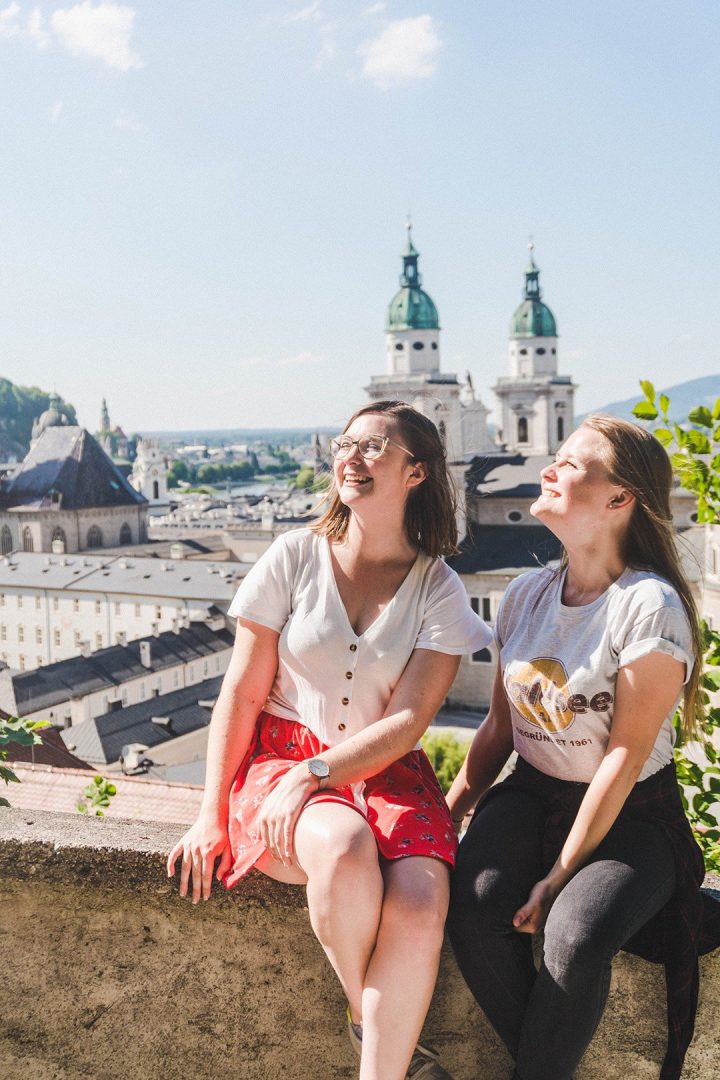 Addie and Leoni in Salzburg, Austria