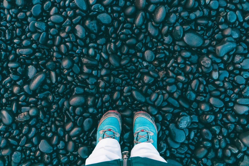 Black sand beach on the snaefellsnes peninsula
