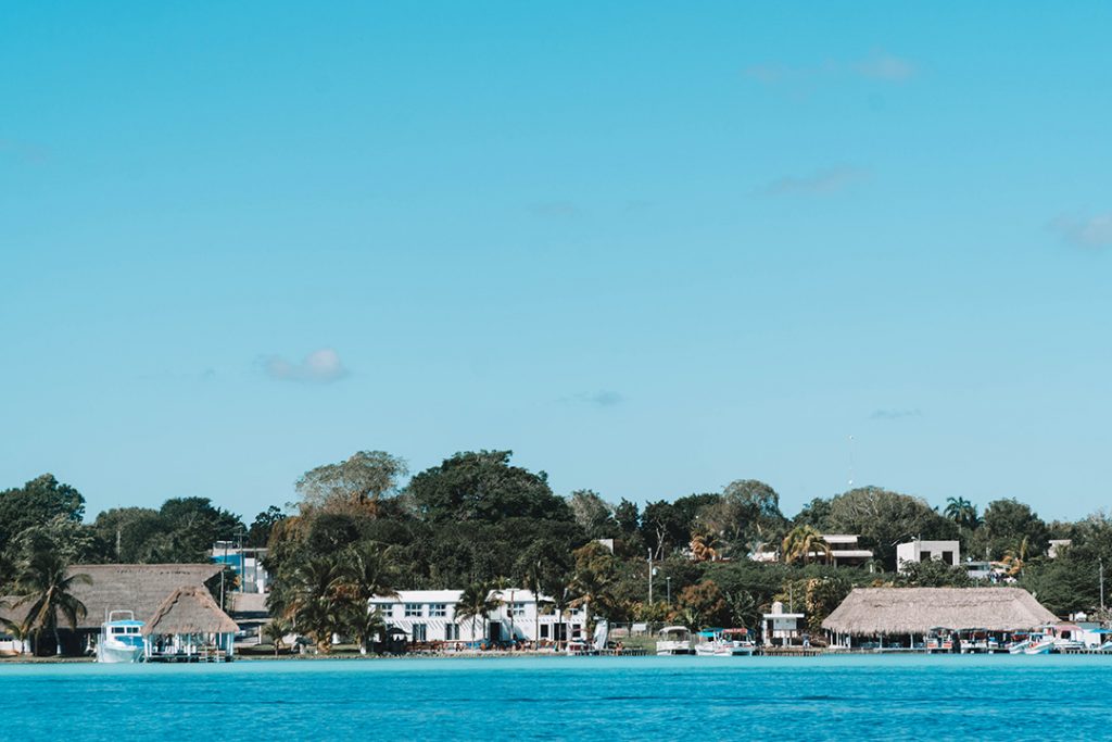Bacalar Mexico from the water