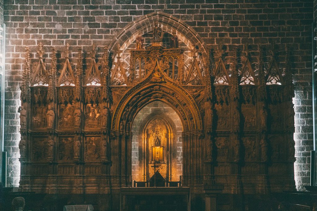 The holy grail in Valencia Cathedral, Spain