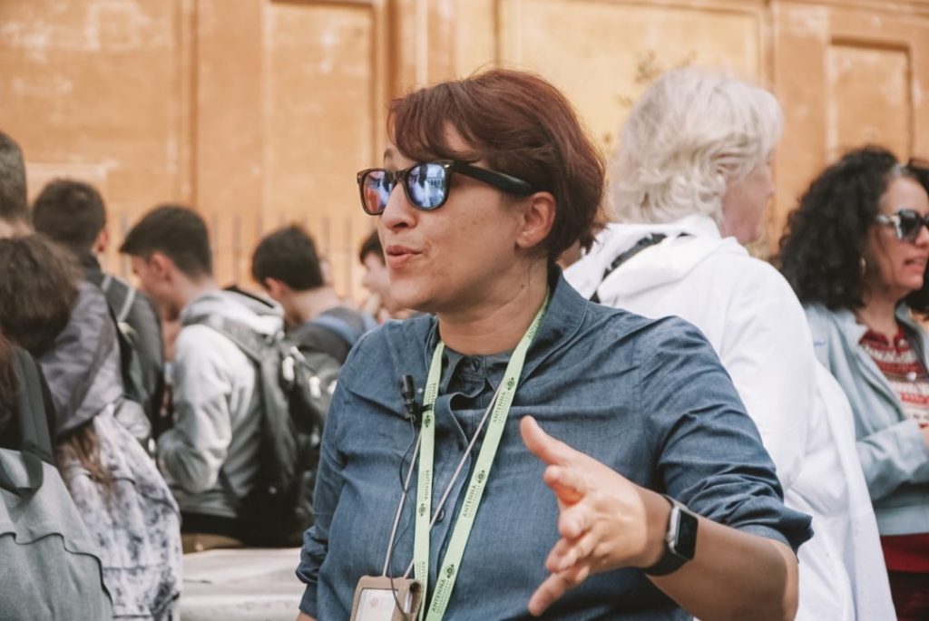 Enrica, a Through Eternity Tour Guide. She gives the best Vatican guided tours!