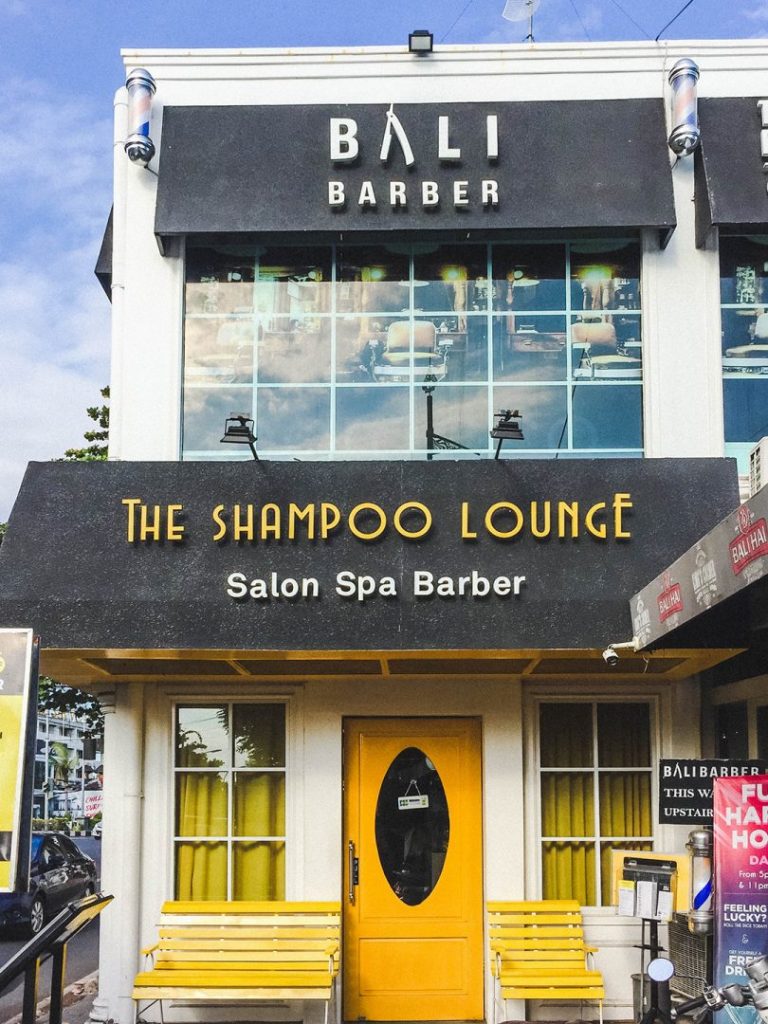 The outside of The Shampoo Lounge in Seminyak