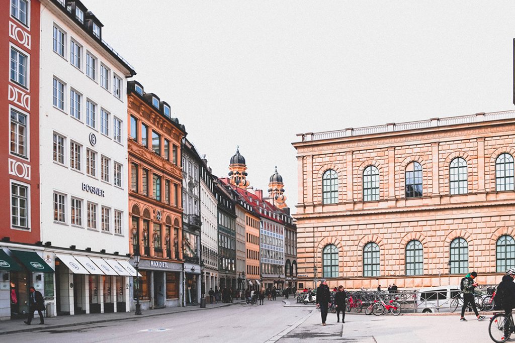 A square in Munich, Germany