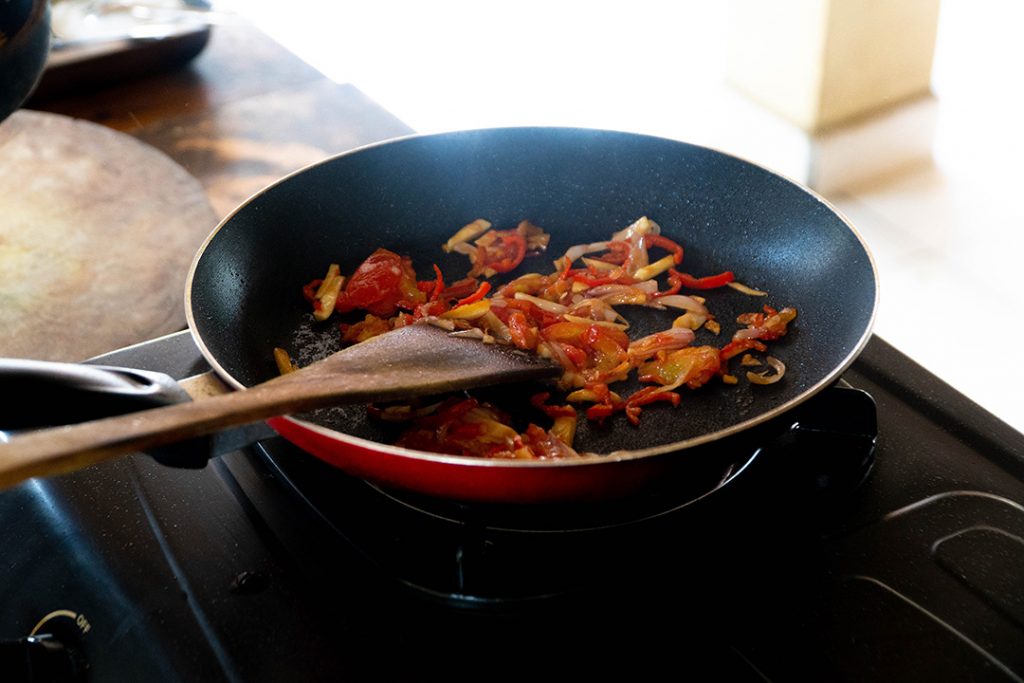 Food at an Ubud cooking class