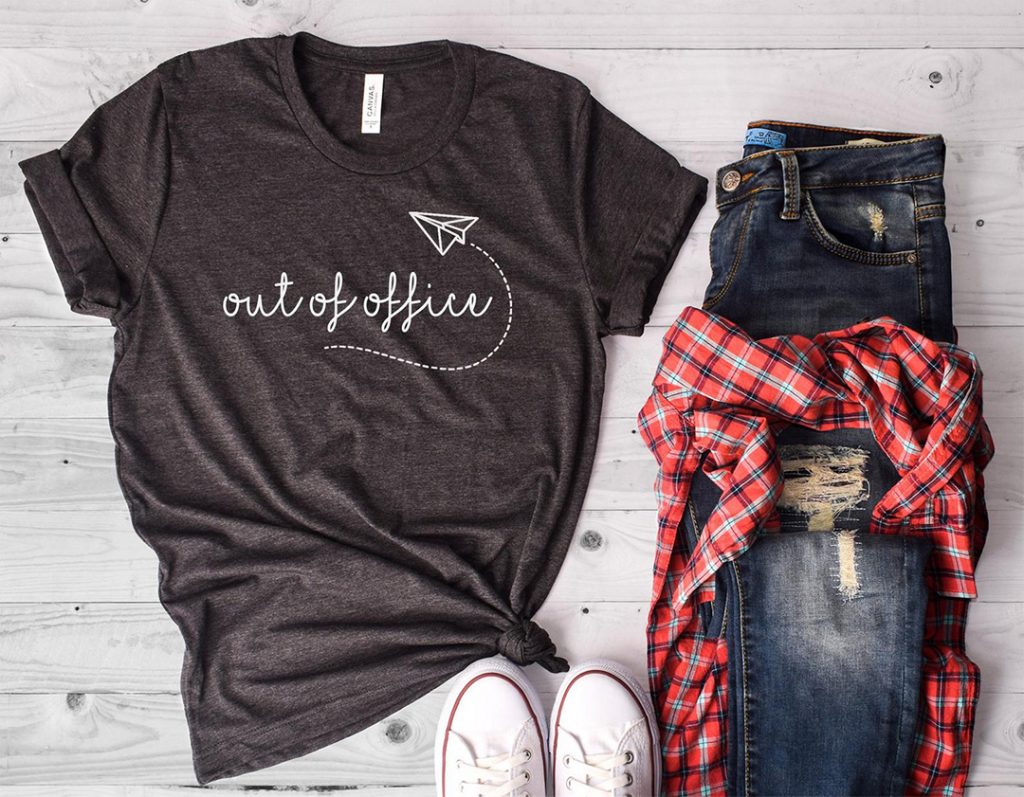 out of office tshirt
