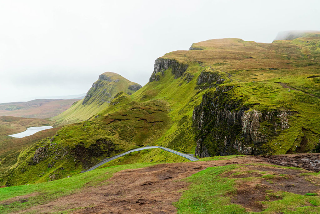the rolling hills of the quiraing on the isle of skye