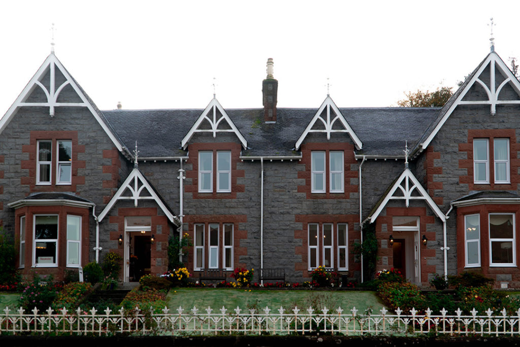 a stately manor house that is now a b&b - Myrtle Bank, your accommodation on this Isle of Skye tour from Edinburgh