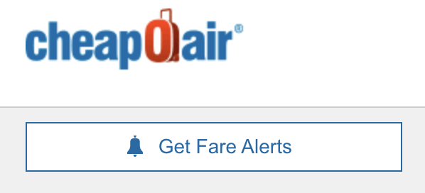 get fare alerts button on cheapoair