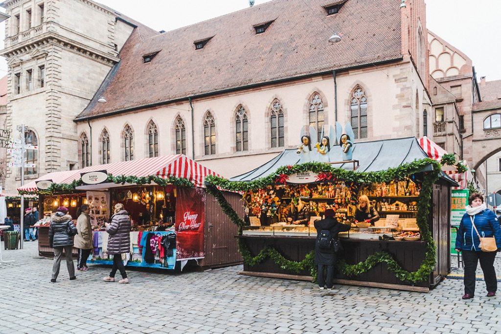 stalls at the market of the sister cities in Nuremberg