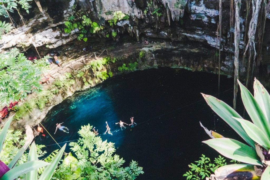  Cenote San Lorenzo Oxman from above