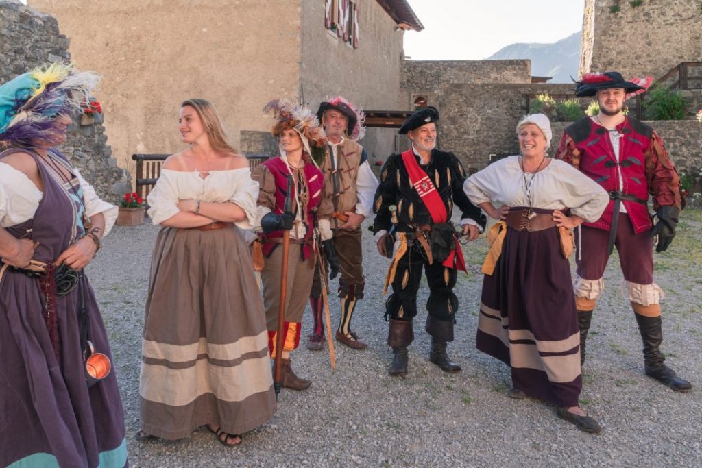 Reenactors at the Castel San Giovanni