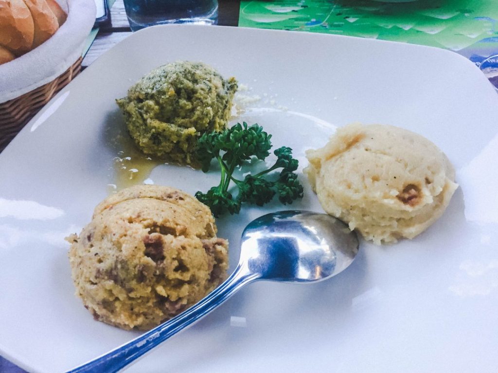 Trio of Polenta at La Polentera in the Valle del Chiese
