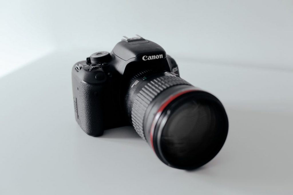 A large Canon camera