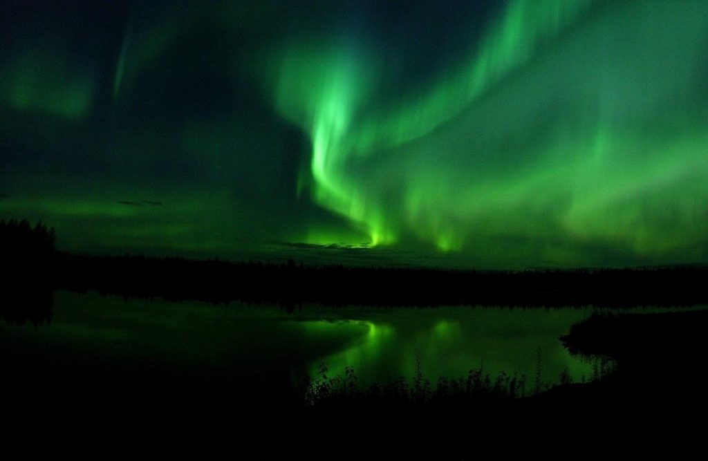 the northern lights in Fairbanks, Alaska, one of the best spring break destinations in the us