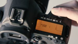 a camera with iso setting