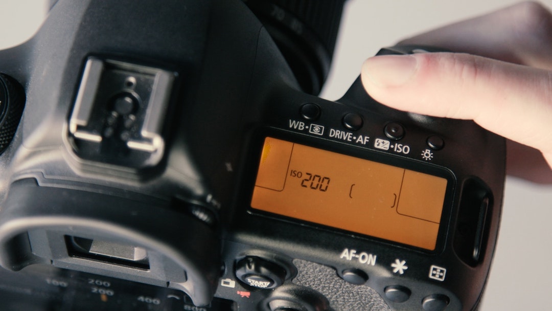 a camera with iso setting