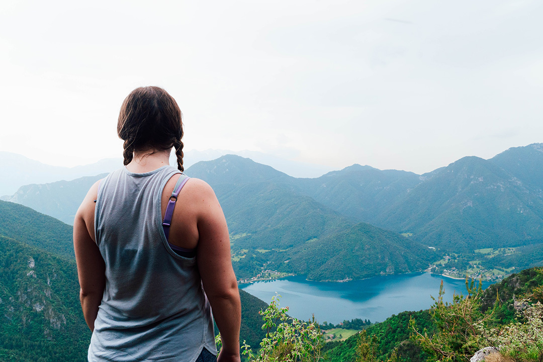 hiking in valle di ledro, trentino, italy