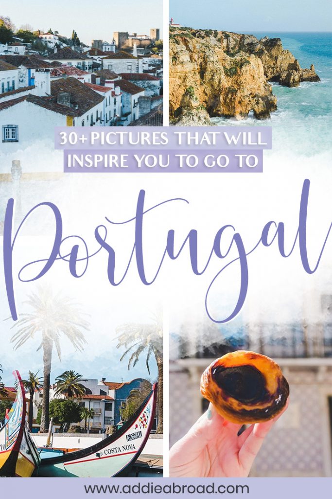 Dreaming of traveling to Portugal? These 22 pictures of Portugal will have you booking a plane ticket ASAP. Travel to Lisbon, Porto, Obidos, Aveiro, and Lagos through travel photography! #travel