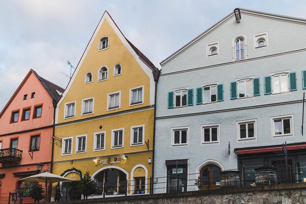 colorful houses in fussen