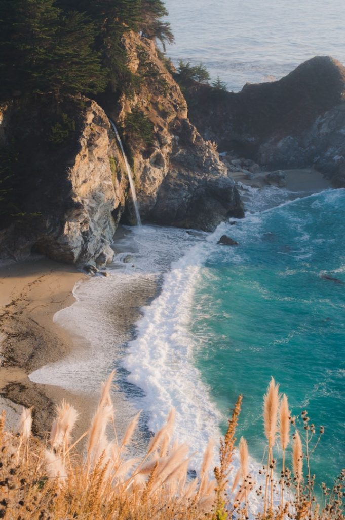 McWay Falls - a waterfall into the ocean in Big Sur